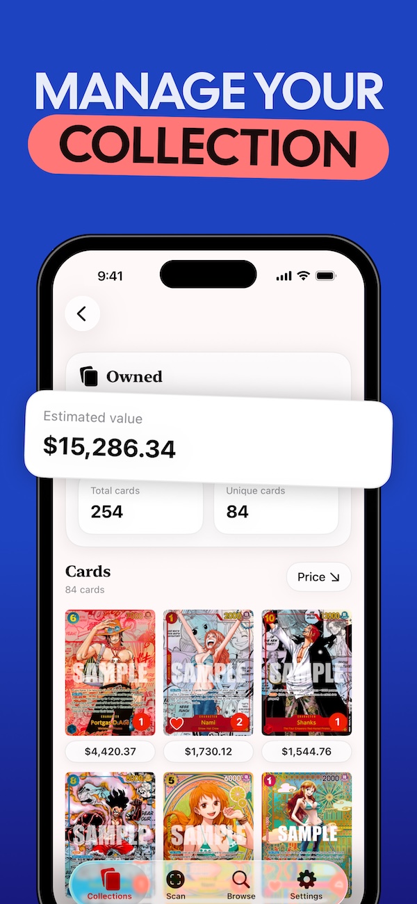 One Piece card price and rarity details.