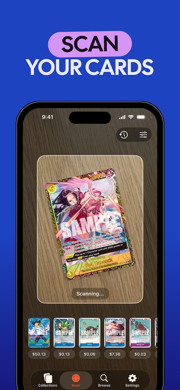 Track total One Piece collection value.