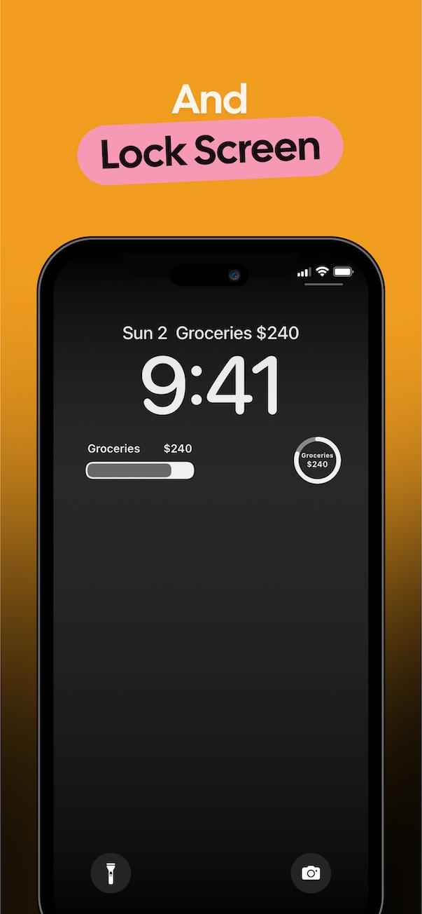 Lock Screen widgets.