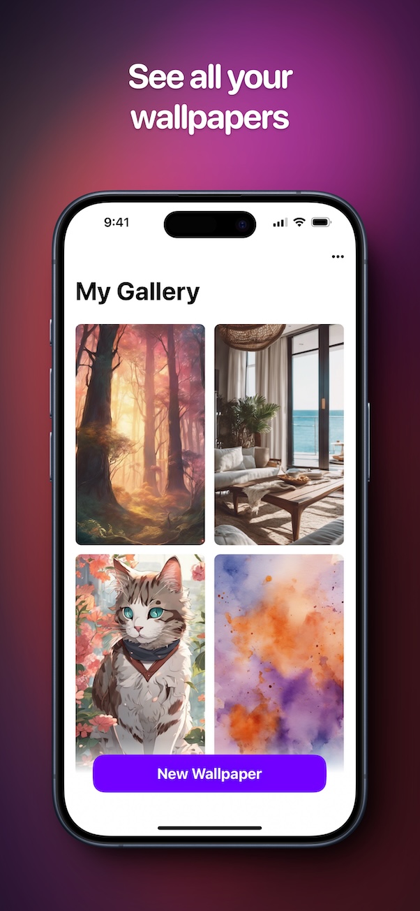 Preview wallpaper variations.